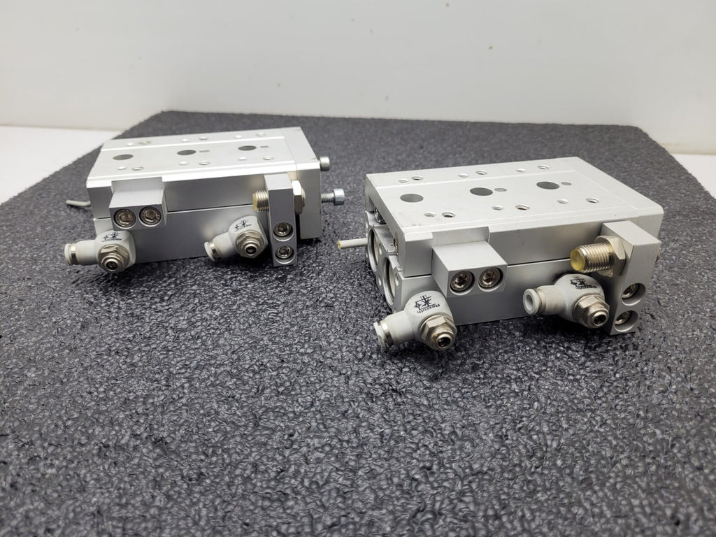 Lot of - 2 SMC EMXS20-50 Linear Guide Slide Table Made in japan
