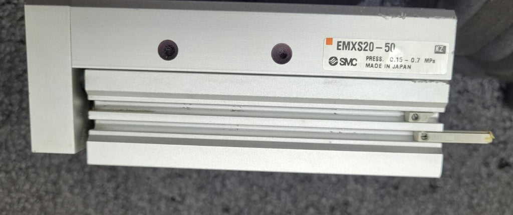 Lot of - 2 SMC EMXS20-50 Linear Guide Slide Table Made in japan
