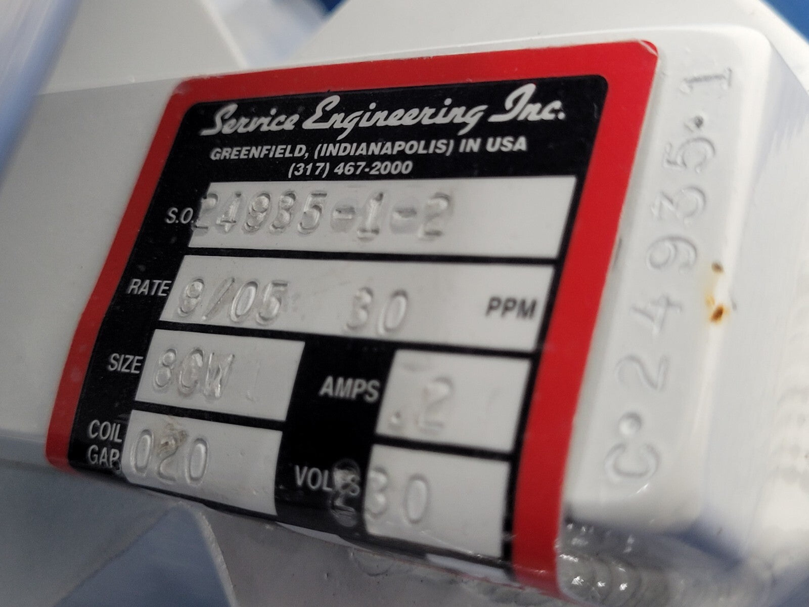 Service Engineering Inc 8" Vibratory Feeder Bowl and 11" Linear Feeder 24935-1