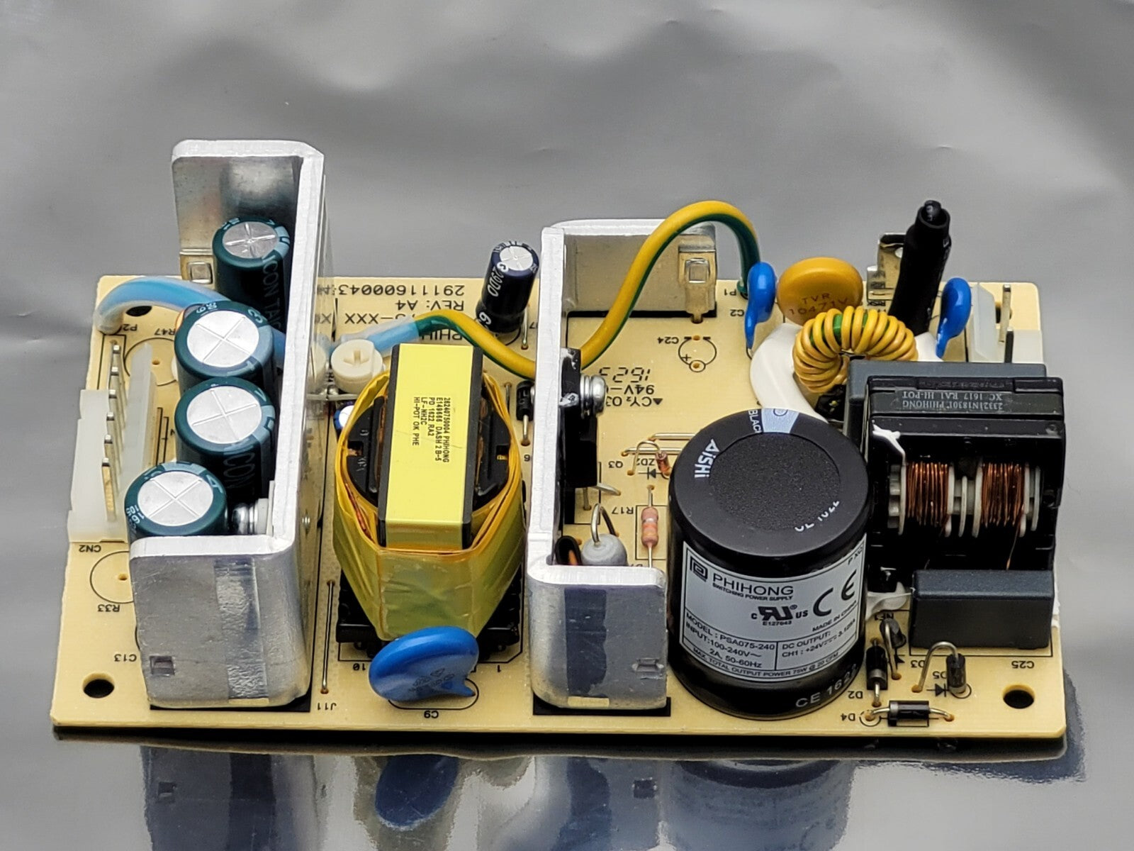 Phihong PSA075-240 AC/DC Power Supply, 100-240VAC Input, 24VDC 3.125A Output
