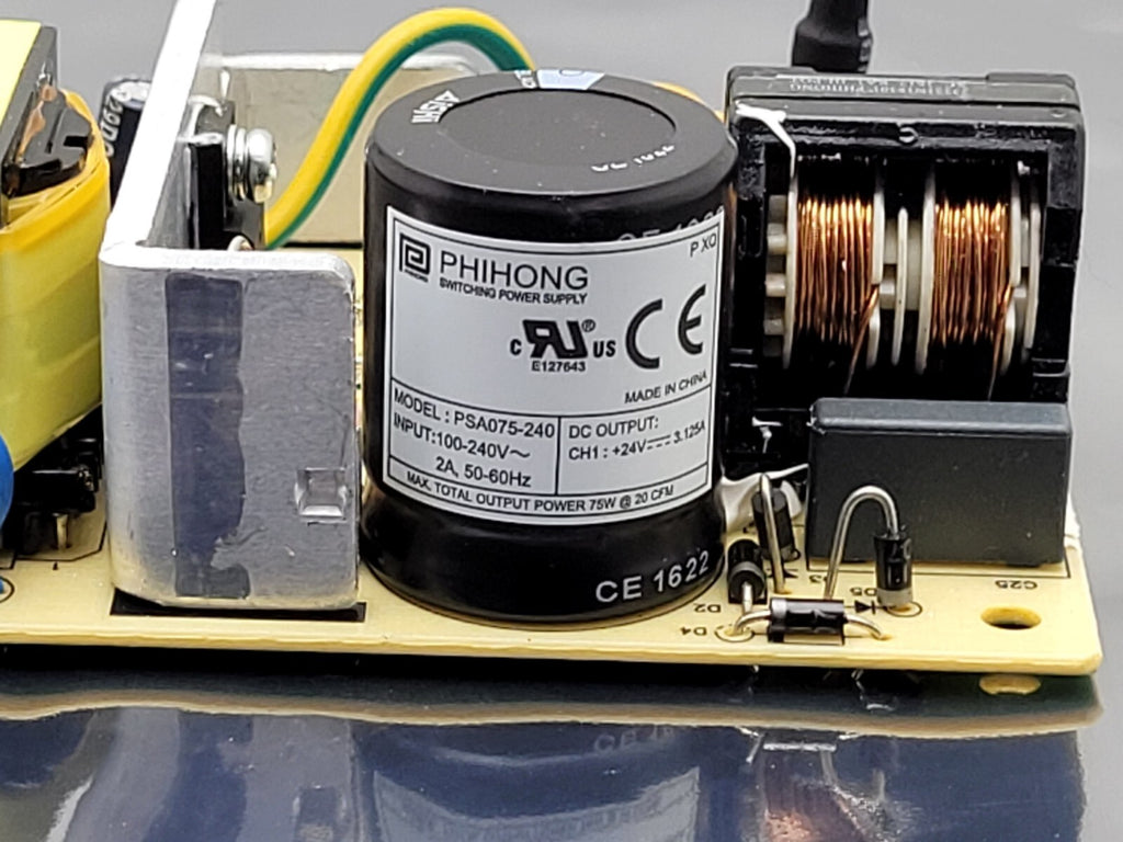 Phihong PSA075-240 AC/DC Power Supply, 100-240VAC Input, 24VDC 3.125A Output