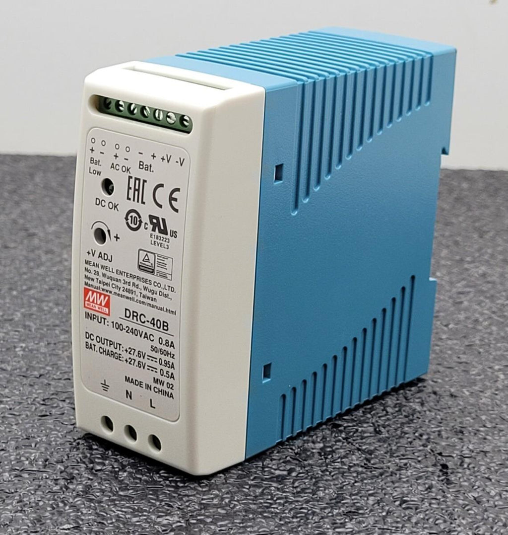 Mean Well DRC-40B Switching Power Supply DIN Rail 40W 27.6V UPS Battery Charger