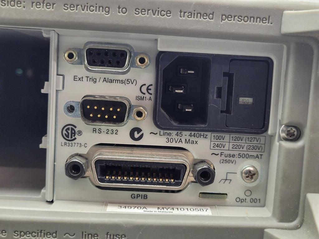 AGILENT 34970A Data Acquisition / Data Logger Switch Unit Passes Self Test