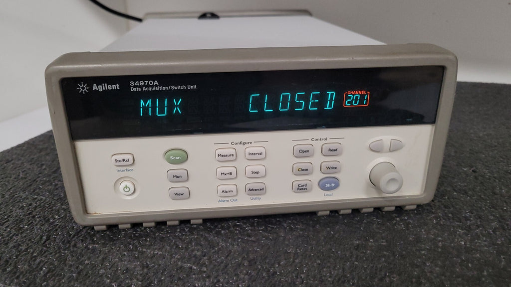 AGILENT 34970A Data Acquisition / Data Logger Switch Unit Passes Self Test