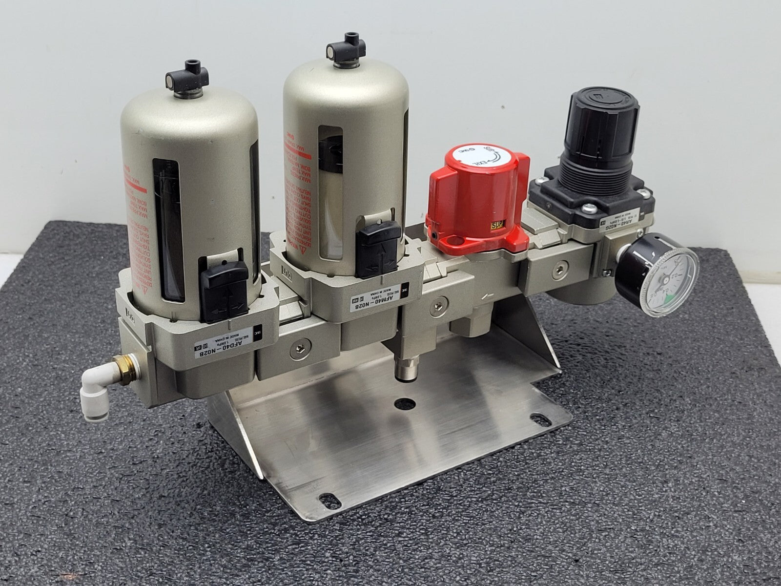 SMC AFM40-N02B AFD40-N02B Mist Separator Air filter Regulator 150PSI ON OFF