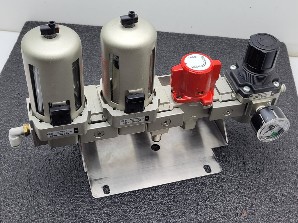 SMC AFM40-N02B AFD40-N02B Mist Separator Air filter Regulator 150PSI ON OFF