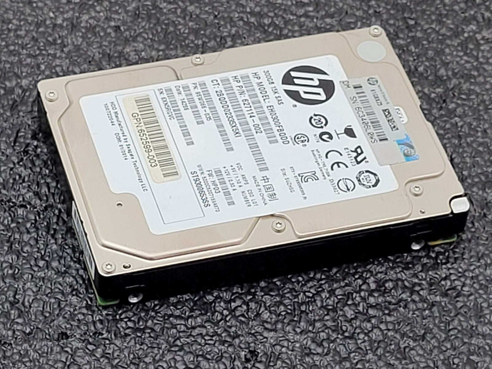 HP EH0300FBQDD 627114-002 2.5" 300GB 15K SAS Hard Drive