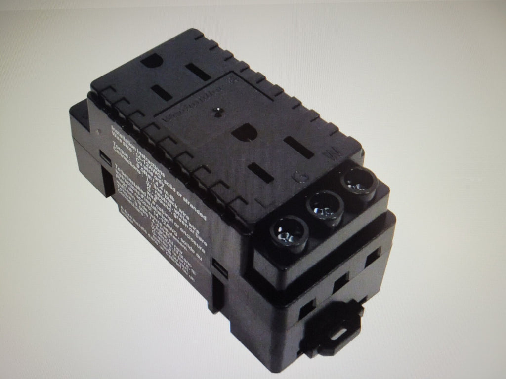 Lot of - 4 Weidmuller DIN-Rail 120VAC Duplex Outlet w/LED, 15A, 42mm Rail Mount