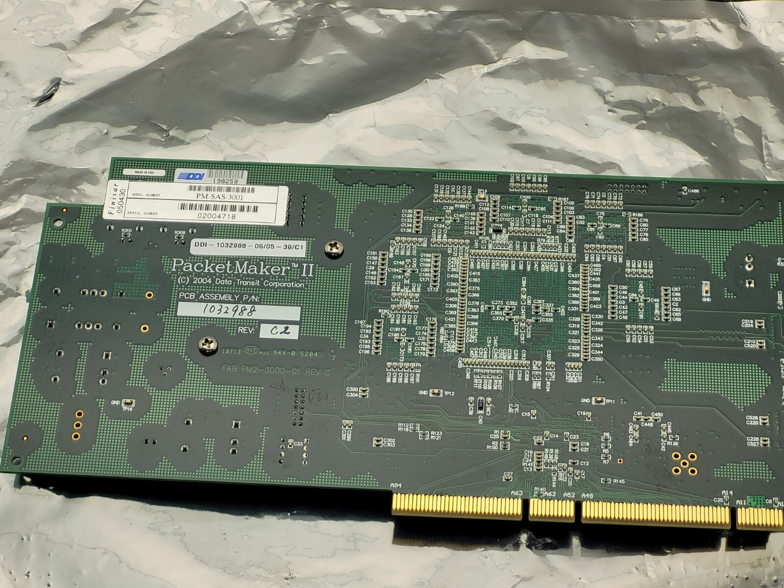 Finisar PM-SAS-3001 DDI-1032988-06/05-39/C1 PacketMaker II Data Transit SATA PCI