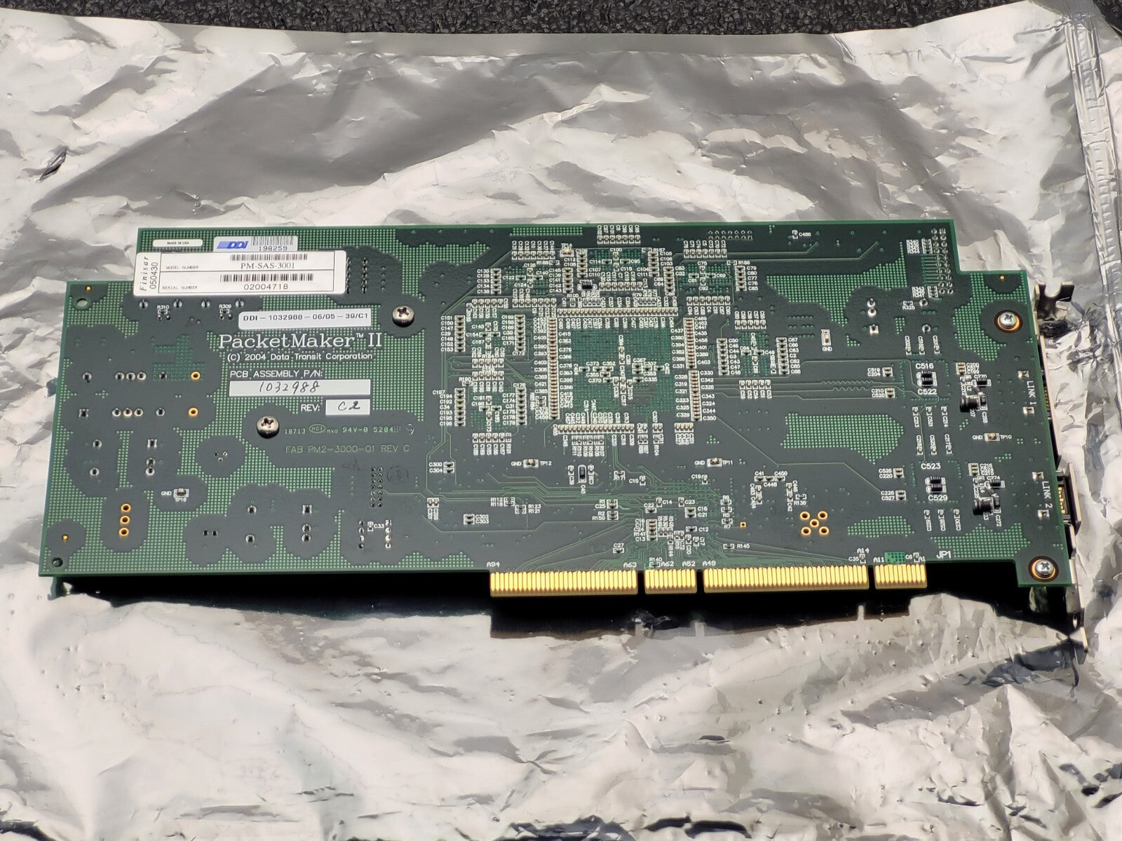 Finisar PM-SAS-3001 DDI-1032988-06/05-39/C1 PacketMaker II Data Transit SATA PCI