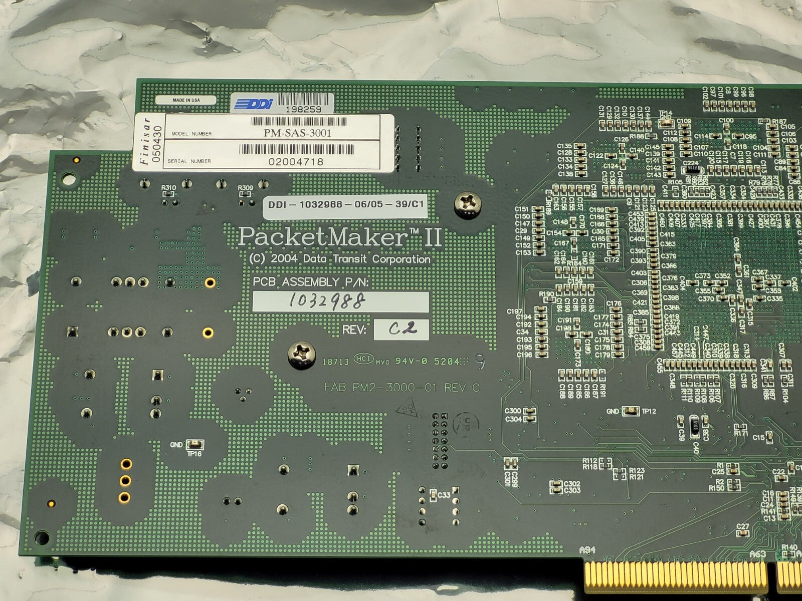 Finisar PM-SAS-3001 DDI-1032988-06/05-39/C1 PacketMaker II Data Transit SATA PCI