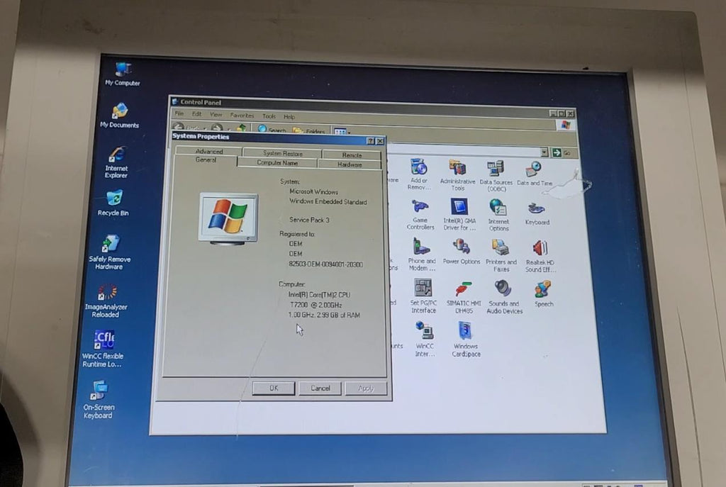 Advantech PPC-177T-BARE-TE Color TFT LCD Operator Touch Panel HMI 17" Screen F