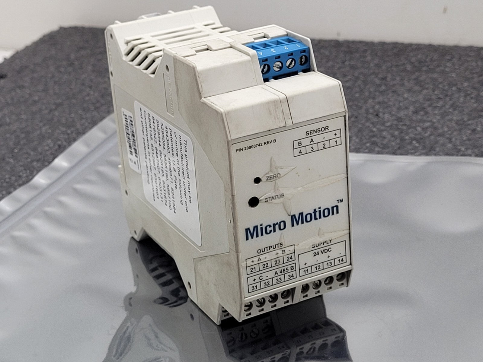 Micro Motion 1500D3AABAEZZZ Variable Flow Transmitter 20000742 Rev AA