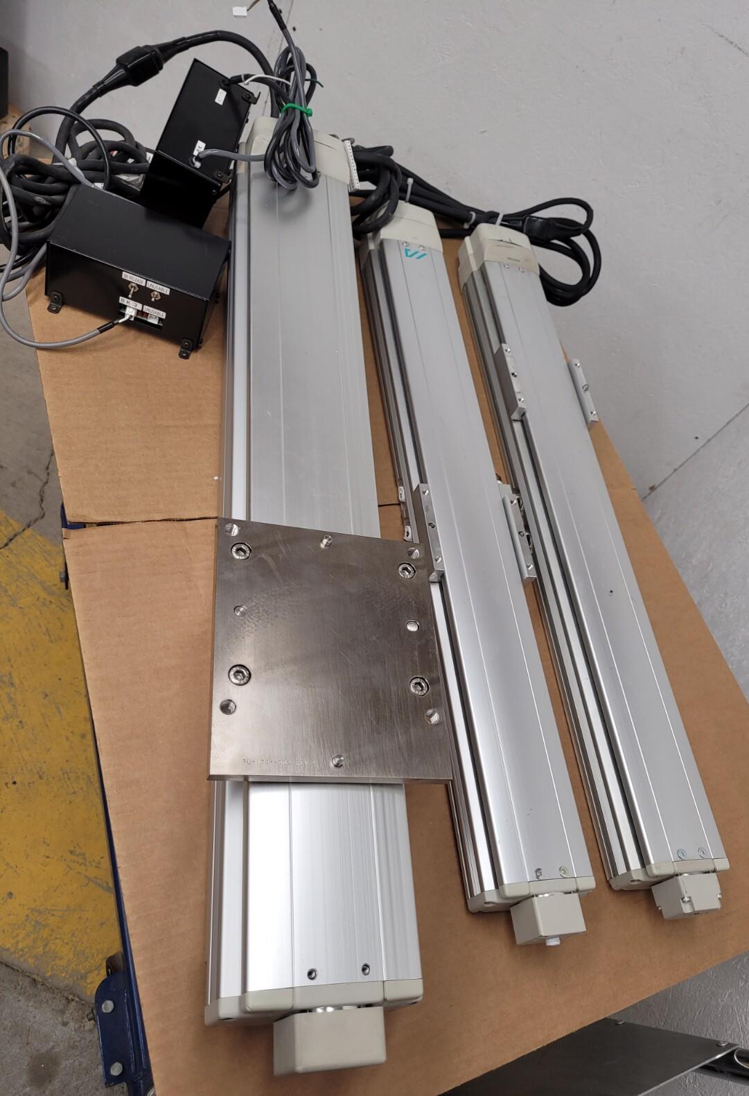 Lot of 3 IAI Linear Actuator Ball Screw Drive  IS-S-X-M-4-60-530-B-CR-M1-G1-SP