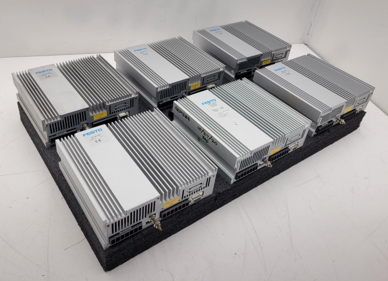 Lot of 6 Festo SEC-AC-305 Smart Electromotor Controller 7A 230VAC Part Or Repair