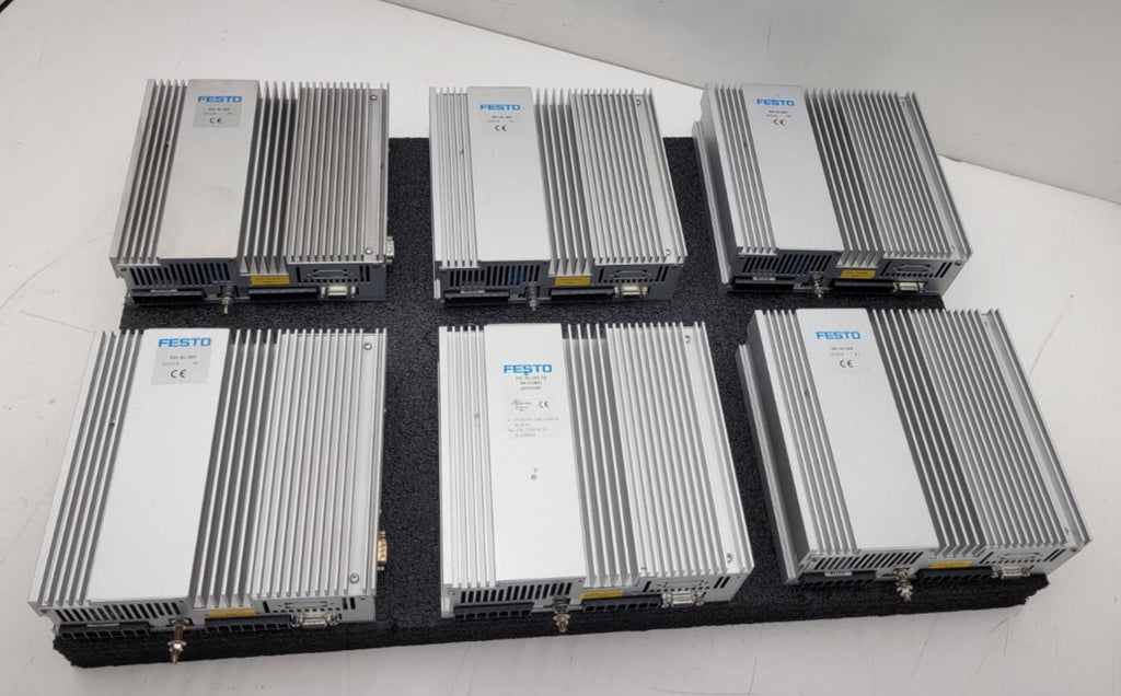 Lot of 6 Festo SEC-AC-305 Smart Electromotor Controller 7A 230VAC Part Or Repair