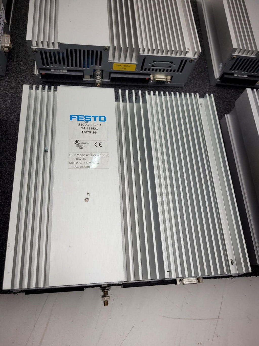 Lot of 6 Festo SEC-AC-305 Smart Electromotor Controller 7A 230VAC Part Or Repair