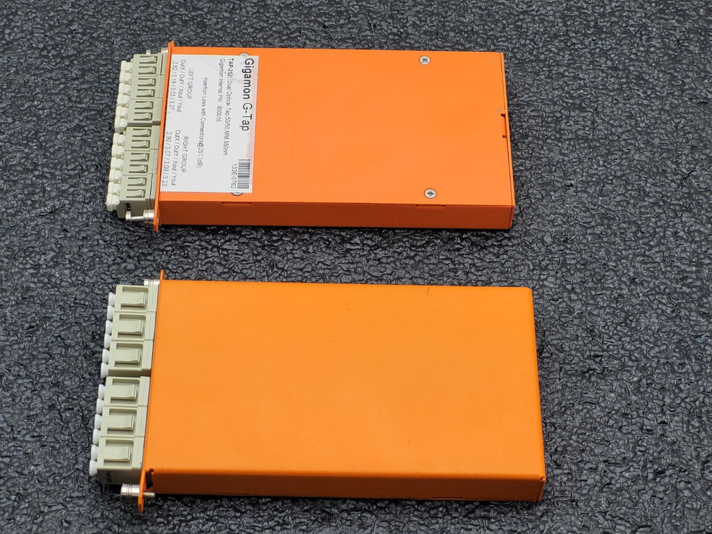 Lot of - 2 Gigamon G-TAP  252 : 600016 Dual Optical Tap 50/50 850nm