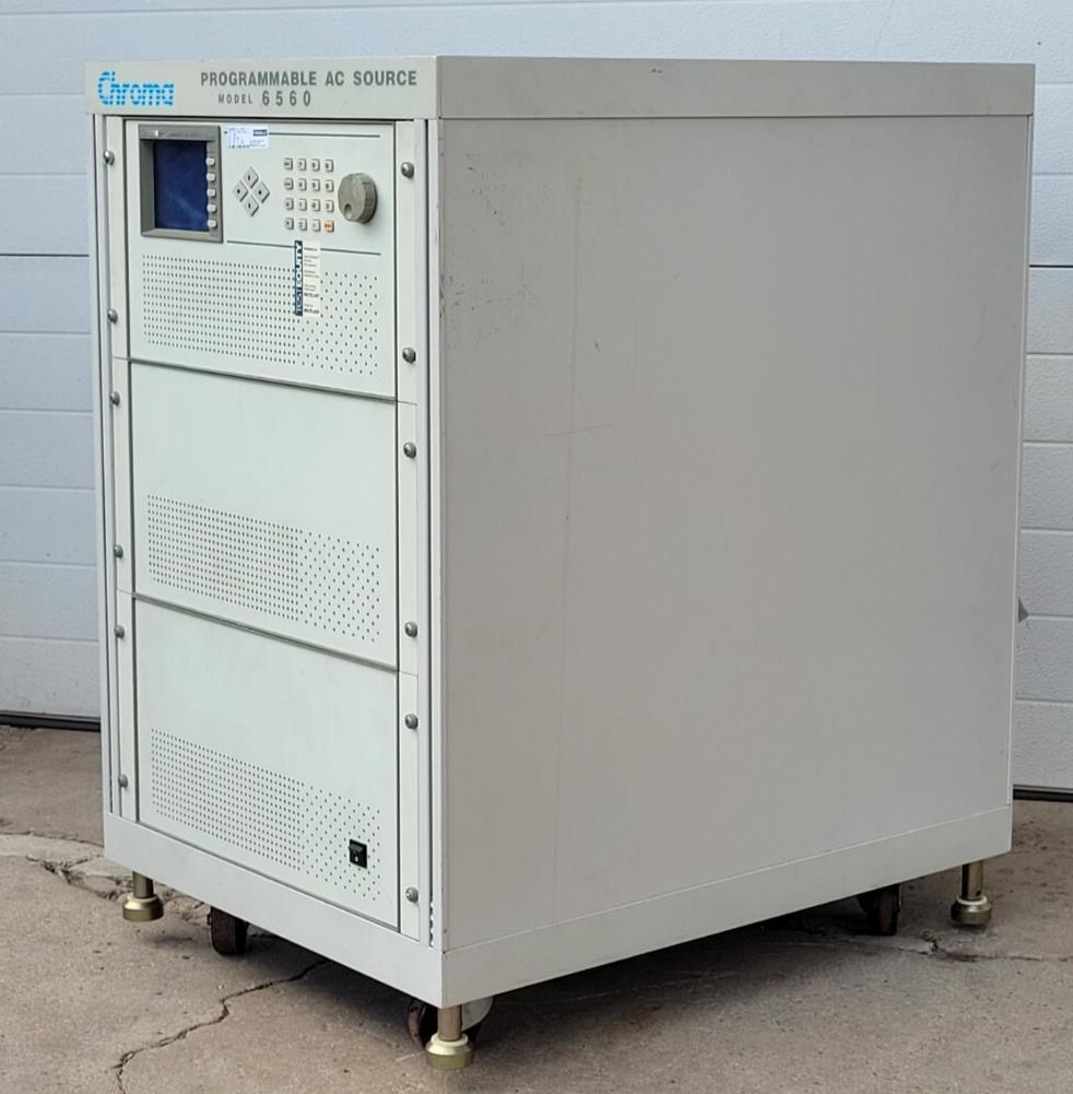 Chroma 6560 Programmable AC Power Supply 6000VA 1PH Output 0-150V 0-300V 0-500V