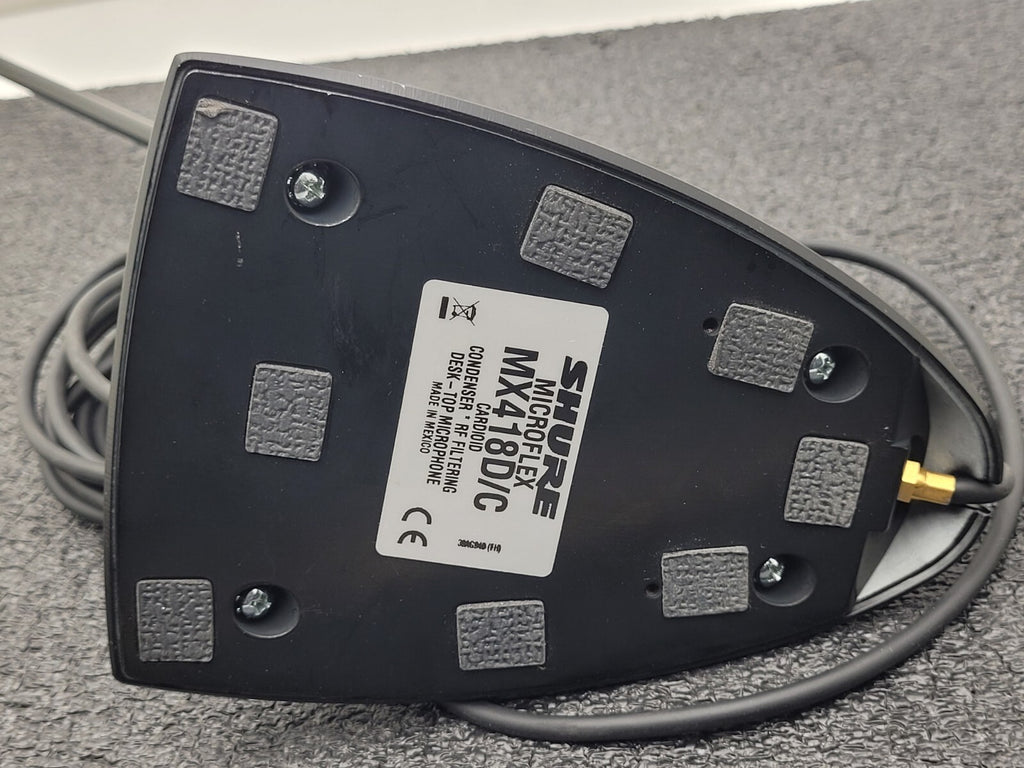 Shure MX418D/C Microflex Gooseneck Condenser Desktop Microphone w/185 Capsule