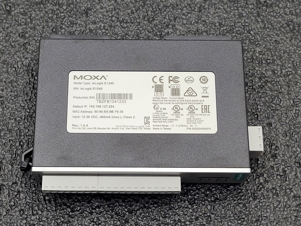 MOXA ioLogik E1240 Remote Ethernet I/O Module