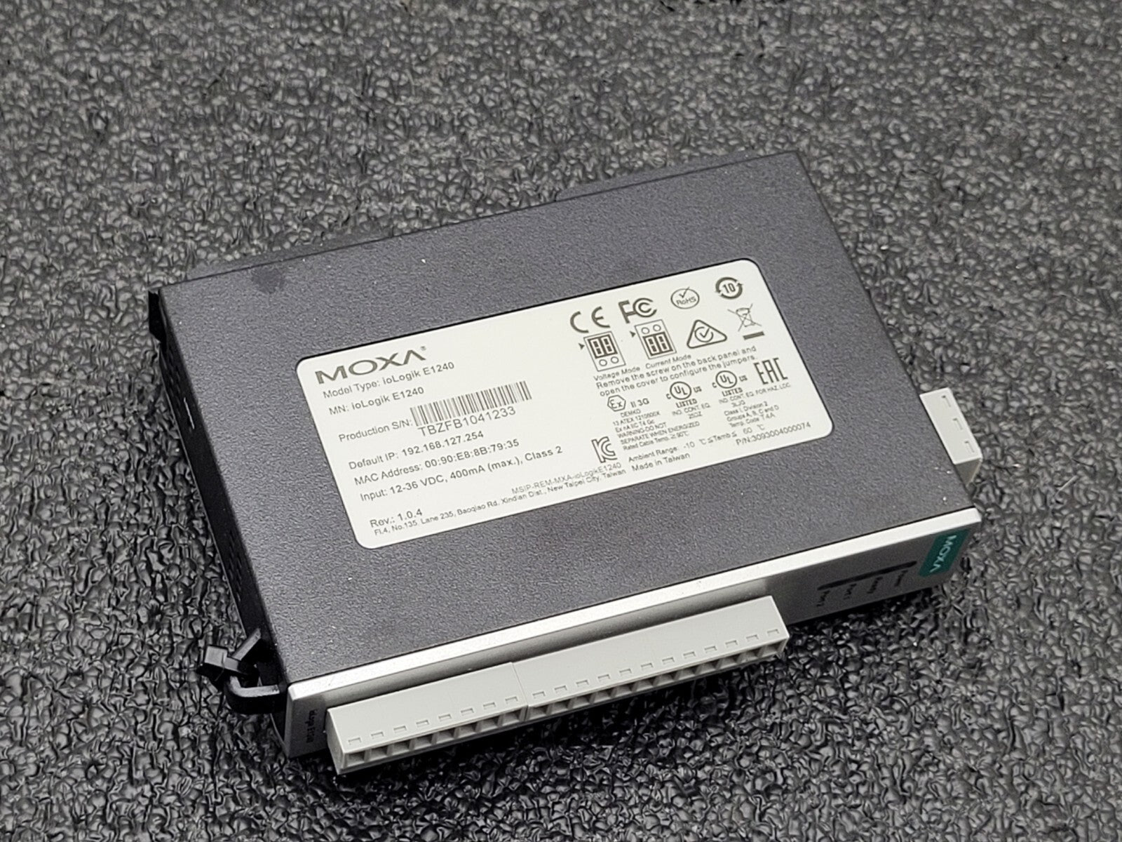 MOXA ioLogik E1240 Remote Ethernet I/O Module