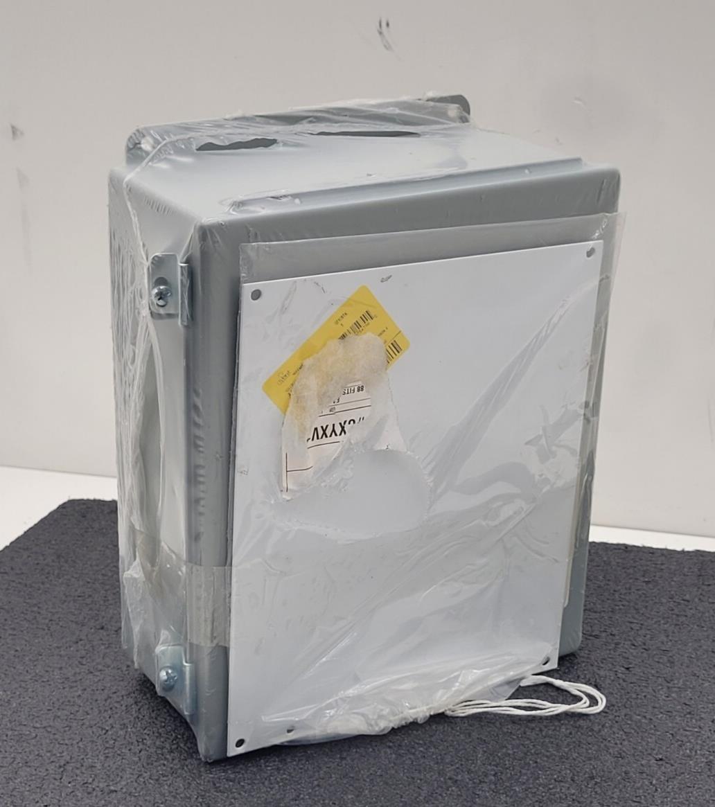 HOFFMAN A1210CH JIC Metal Enclosure Hinged Door Junction Box 12"x10"x5" w/panel