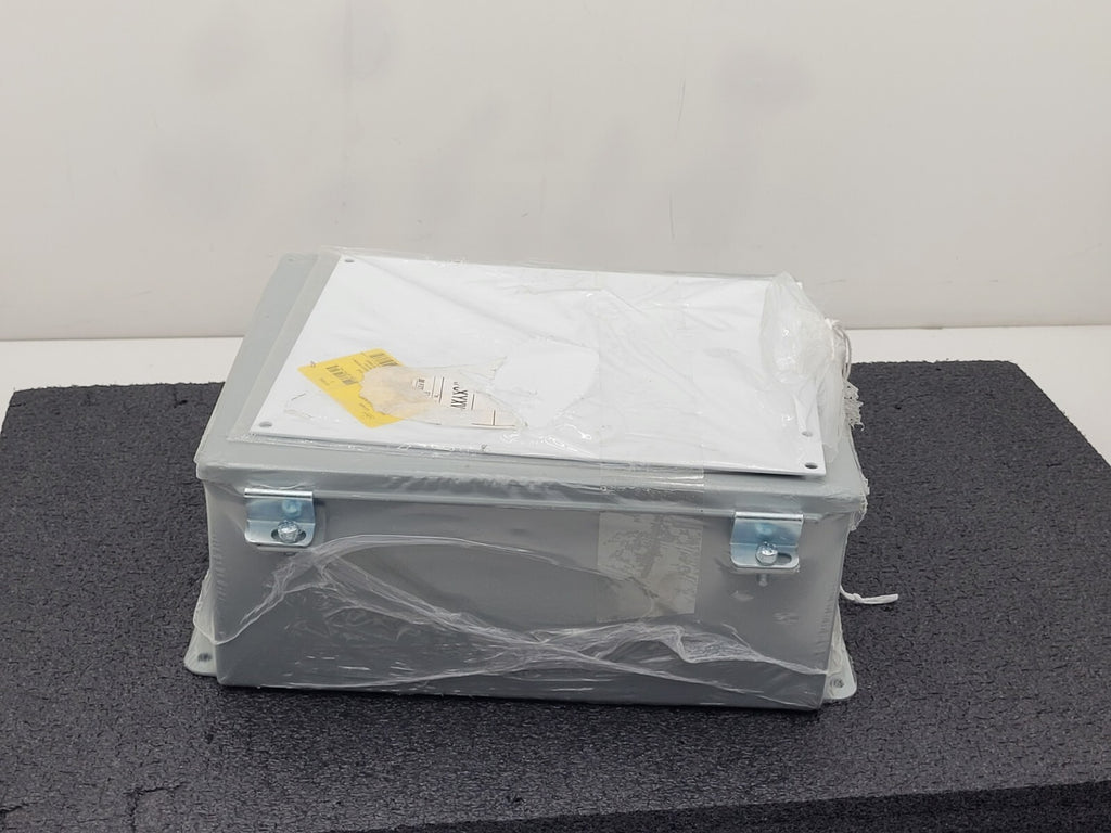 HOFFMAN A1210CH JIC Metal Enclosure Hinged Door Junction Box 12"x10"x5" w/panel
