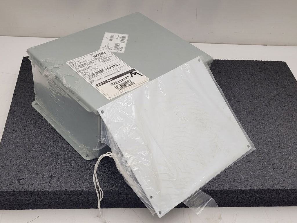 HOFFMAN A1210CH JIC Metal Enclosure Hinged Door Junction Box 12"x10"x5" w/panel