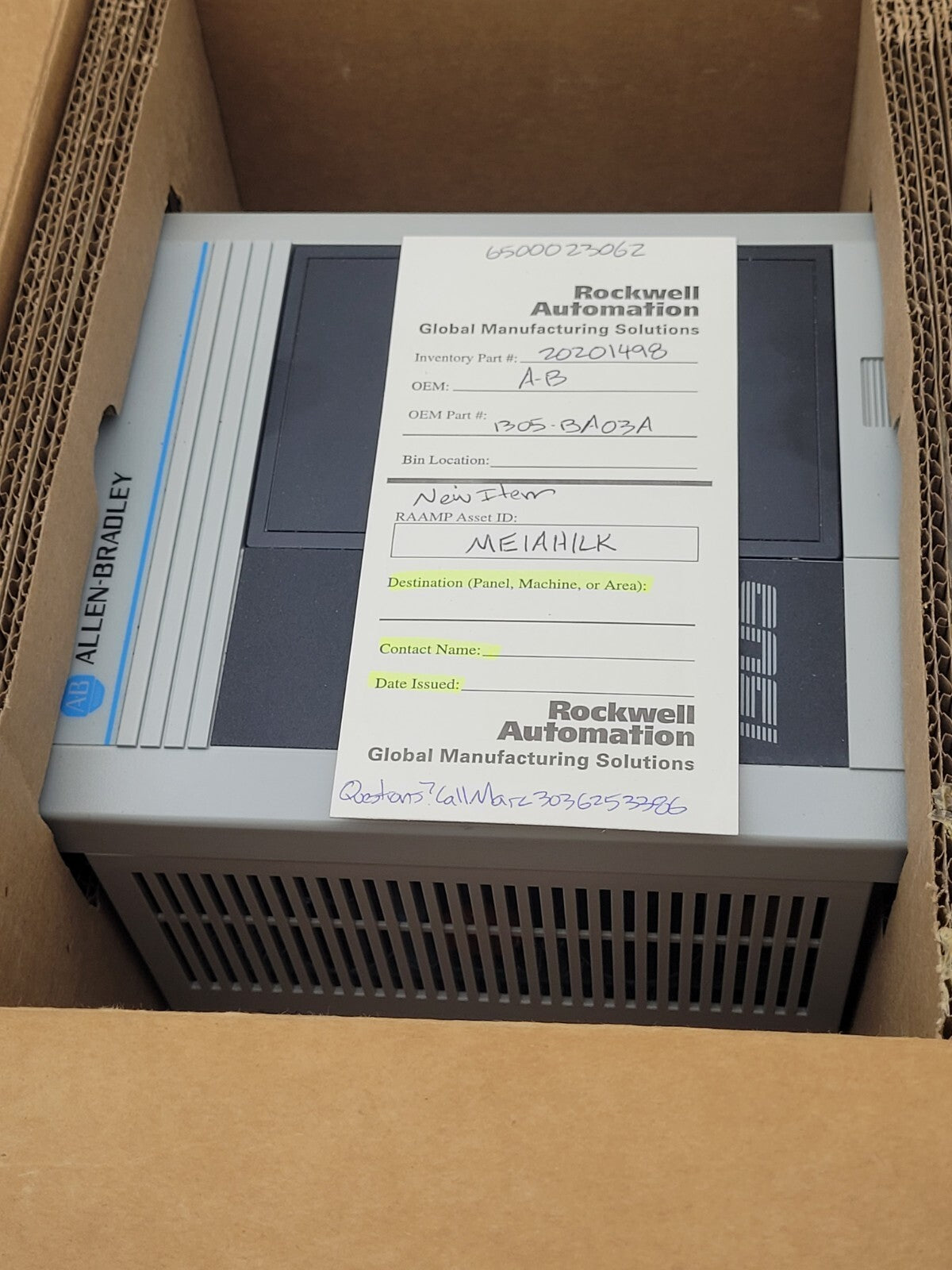 Allen Bradley 1305-BA03A Adjustable Frequency Drive New Old Stock Open Box
