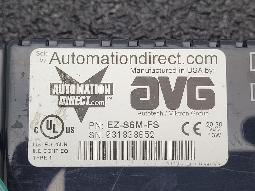 Automation Direct  AVG EZ-S6M-FS 6" Operator Interface Touch Panel TESTED