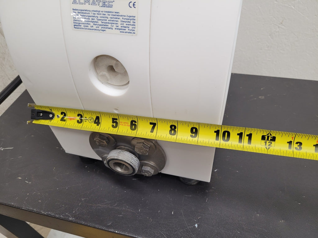 Almatec E25TTT-GS Air Powered High Purity Chemical Diaphragm AODD Pump PTFE