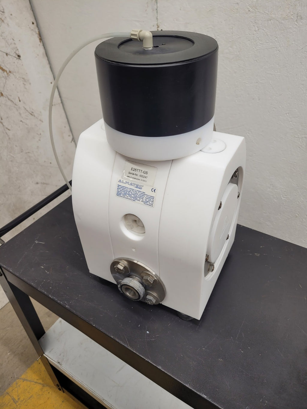 Almatec E25TTT-GS Air Powered High Purity Chemical Diaphragm AODD Pump PTFE