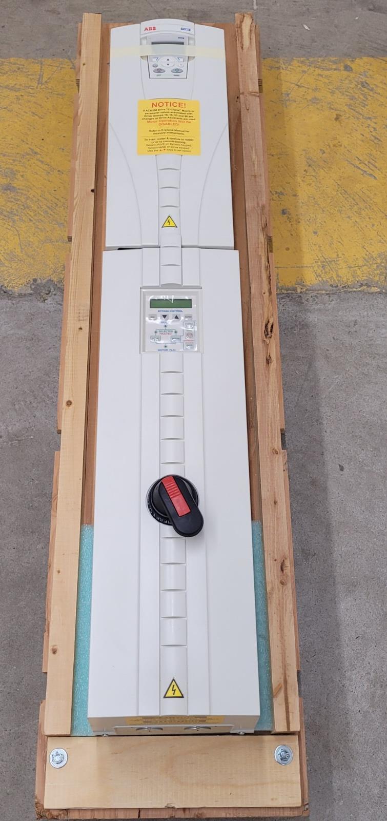 ACH550-VCR-045A-4+F267 ABB 30HP 380-480VAC 44 AMPS Driver/bypass Control Unit