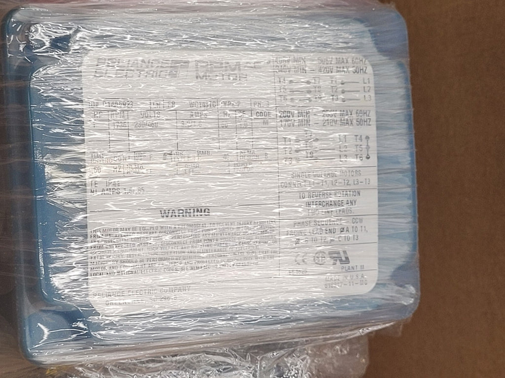 Reliance Electric Motor P14A5923 1HP 1736 RPM Brake Motor 230/460V/60HZ +encoder