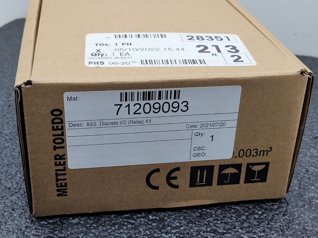 Mettler Toledo 71209093 Discrete I/O Relay Control kit 2021 Manufactured NEW