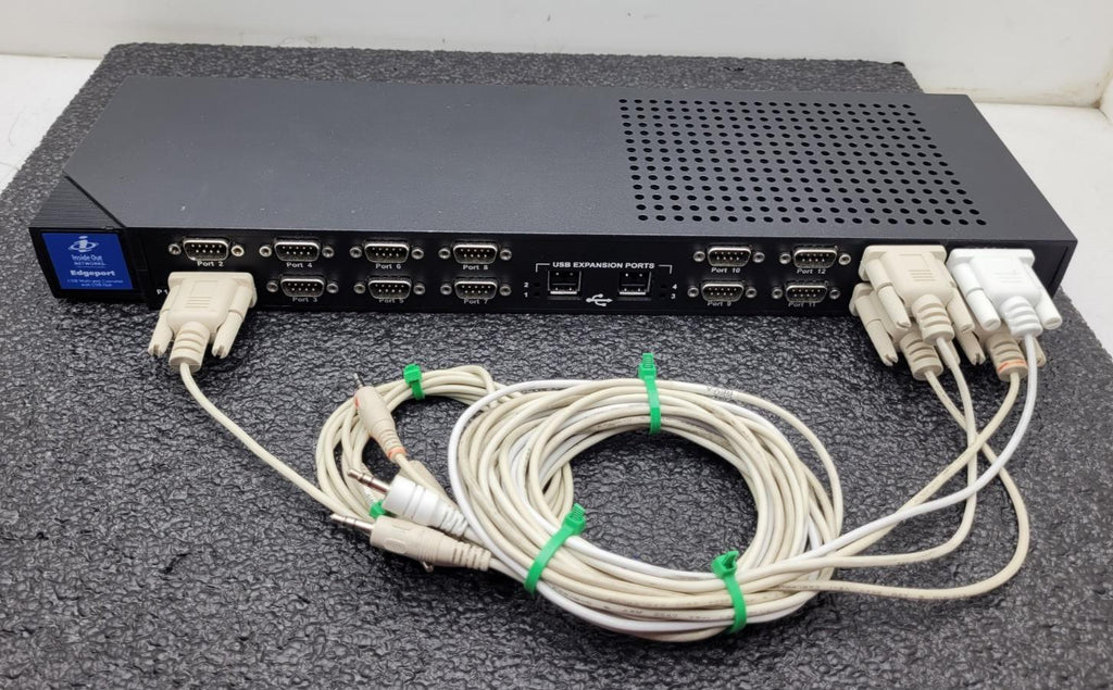 Lot of 2x DIGI Edgeport/416 DB9 50000780-01 301-1000-10 16x Port Serial USB Hub