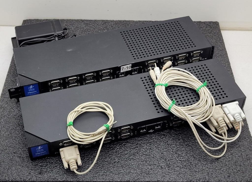 Lot of 2x DIGI Edgeport/416 DB9 50000780-01 301-1000-10 16x Port Serial USB Hub