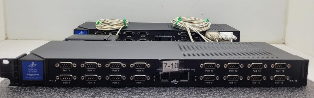 Lot of 2x DIGI Edgeport/416 DB9 50000780-01 301-1000-10 16x Port Serial USB Hub