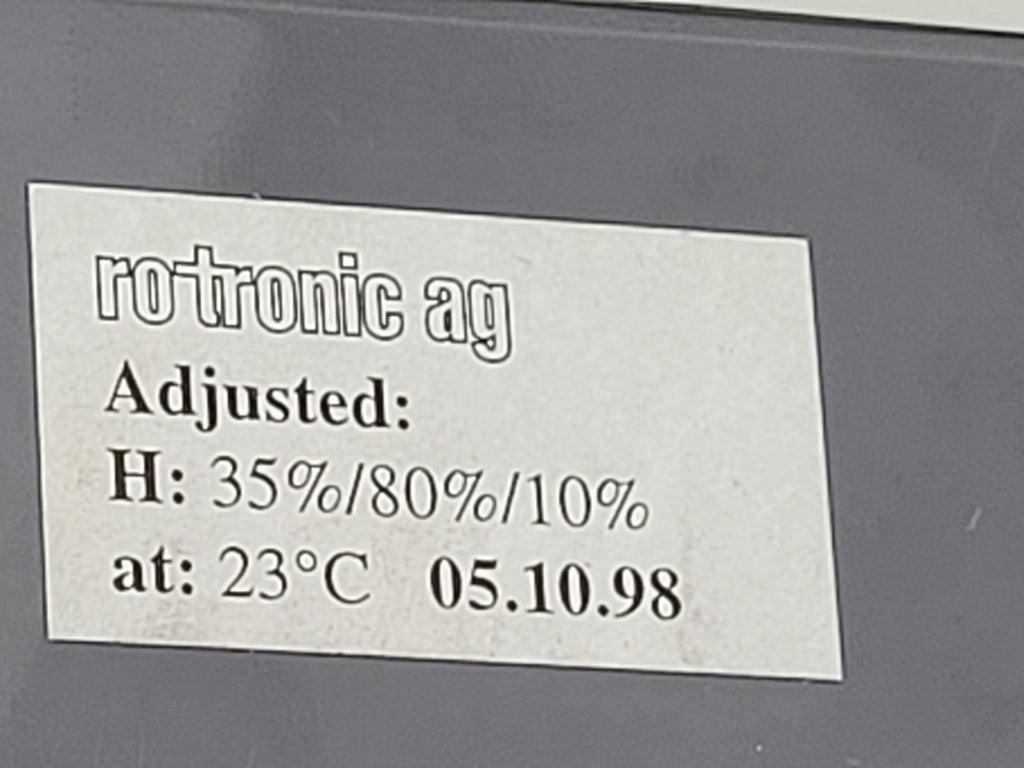 Rotronic Hygromer H290-0T-C02P1MW5V1 10-35VDC 0-100%RH