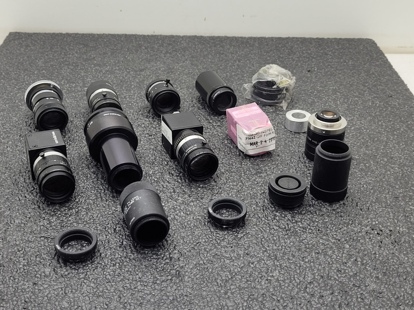 Point Grey Flea Firewire Camera Lot 3x Camera and 10x Lenses IEEE-1394 FLEA-HIBW