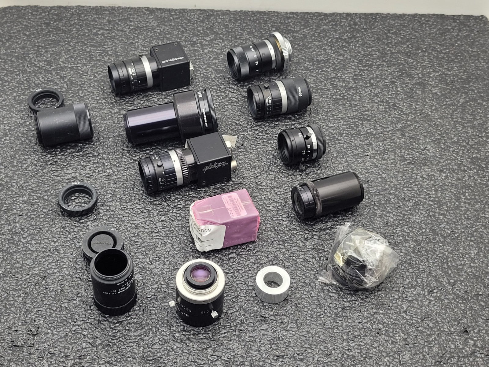 Point Grey Flea Firewire Camera Lot 3x Camera and 10x Lenses IEEE-1394 FLEA-HIBW