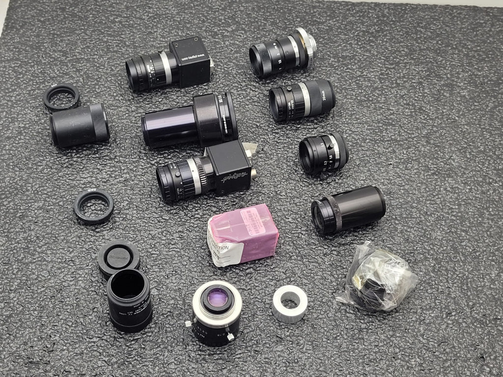 Point Grey Flea Firewire Camera Lot 3x Camera and 10x Lenses IEEE-1394 FLEA-HIBW