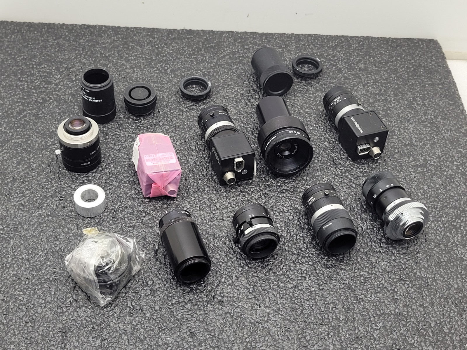 Point Grey Flea Firewire Camera Lot 3x Camera and 10x Lenses IEEE-1394 FLEA-HIBW