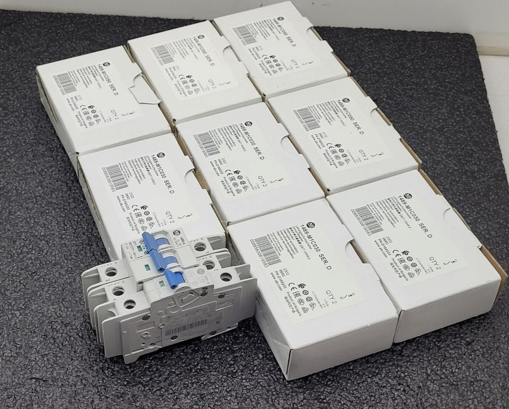 18x NEW Allen Bradley 1489-M1C050 M1C030 Circuit Breaker 1+2 Pole 3A 5A 10A