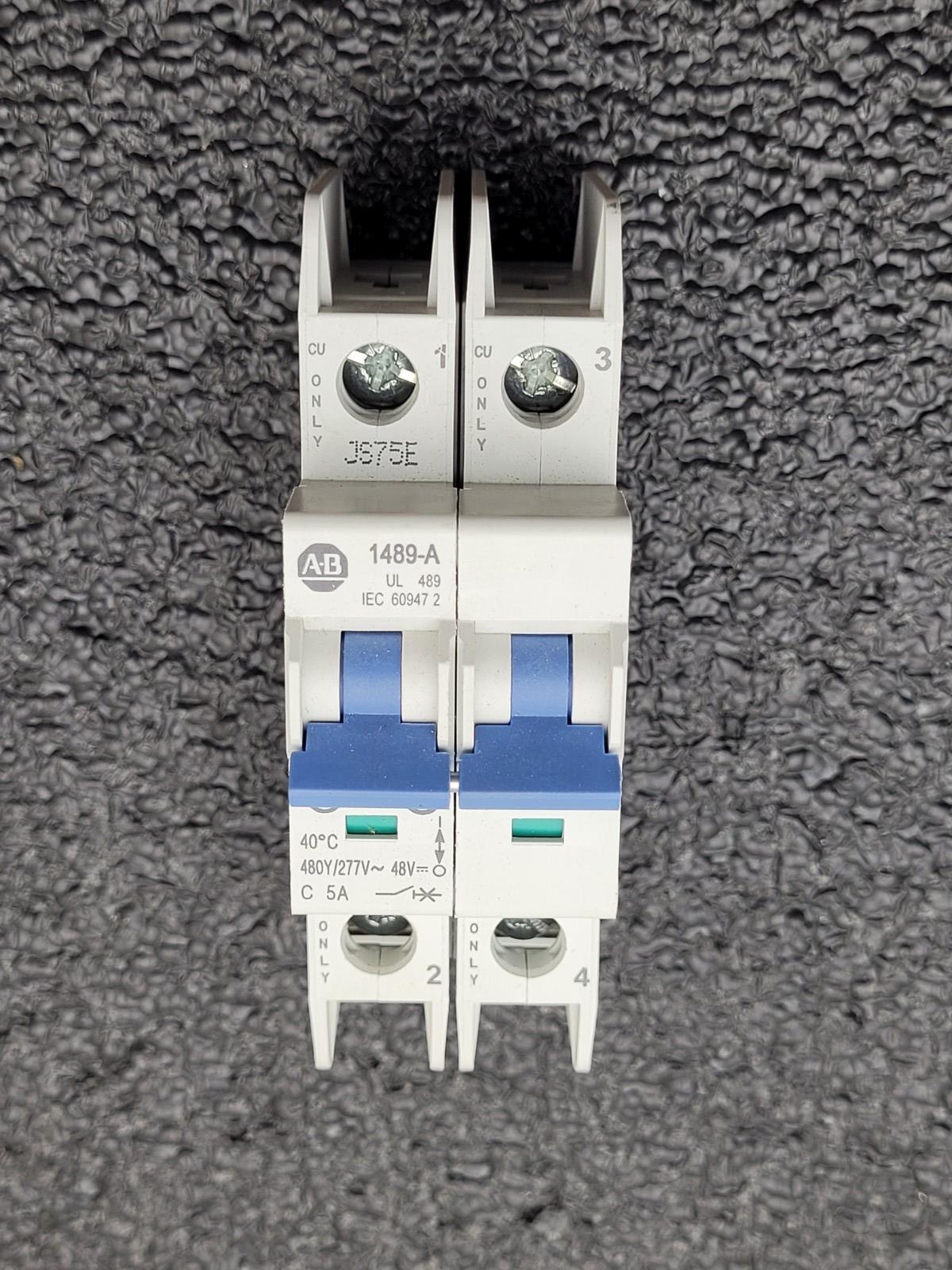 18x NEW Allen Bradley 1489-M1C050 M1C030 Circuit Breaker 1+2 Pole 3A 5A 10A