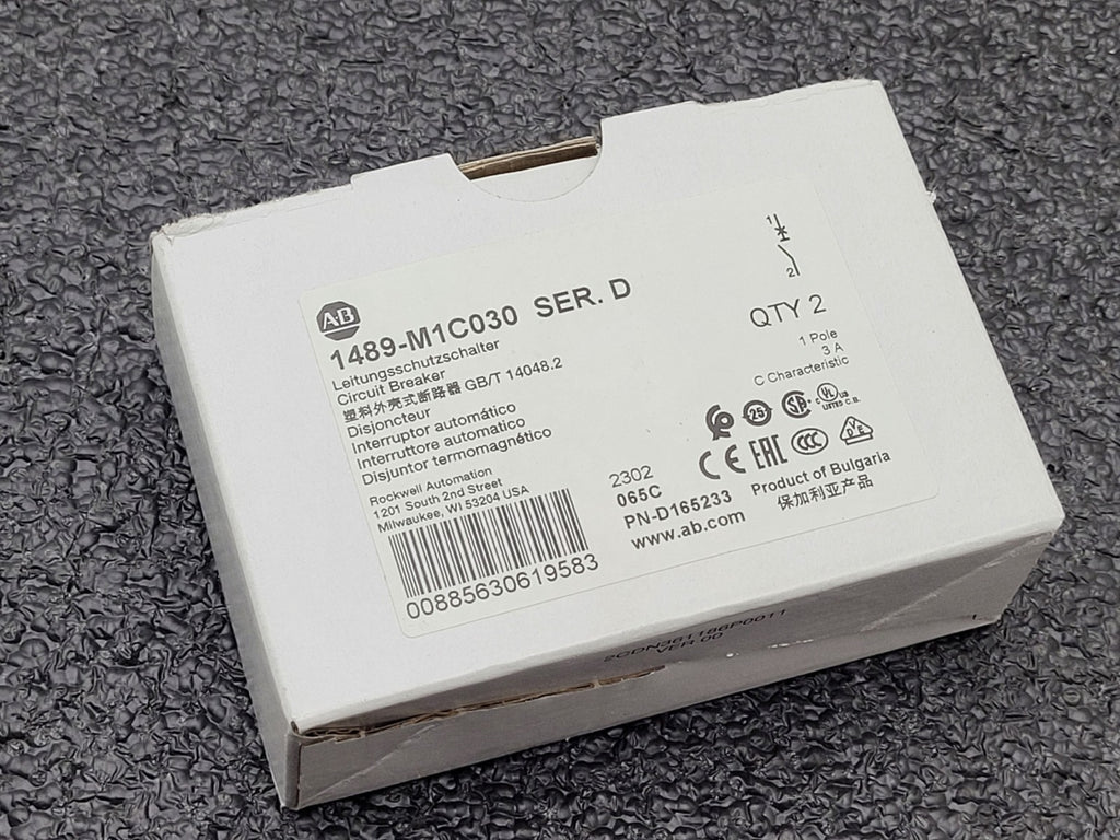18x NEW Allen Bradley 1489-M1C050 M1C030 Circuit Breaker 1+2 Pole 3A 5A 10A