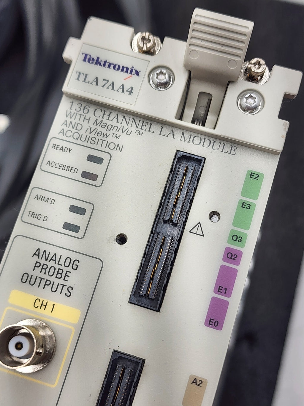 Tektronix TLA7AA4 5.6 136-Ch 32MB 450MHz Timing Logic Analyzer Module 4x P6860