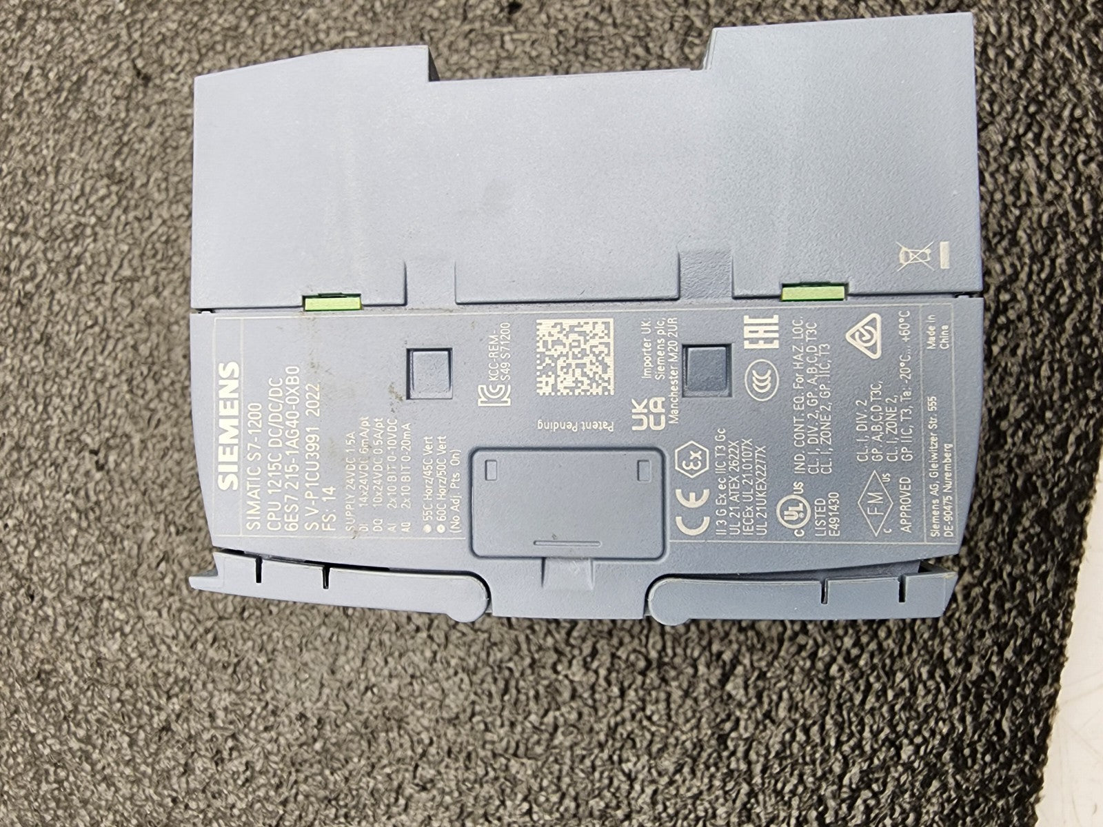 Siemens SIMATIC S7-1200 CPU 1215C 6ES7 215-1AG40-0XB0 6ES7215-1AG40-0XB0 REPAIR