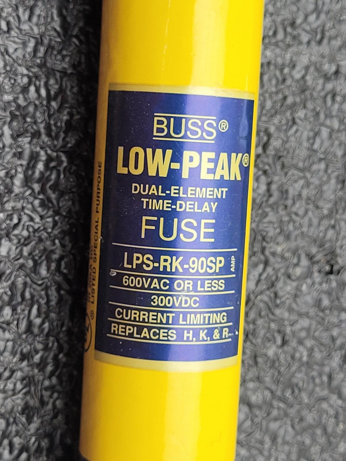Lot of 7 Bussmann Low Peak LPS-RK- 90 ,LPS-RK-100 Fuses.
